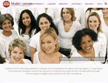 Tablet Screenshot of bhaktiwomen.org